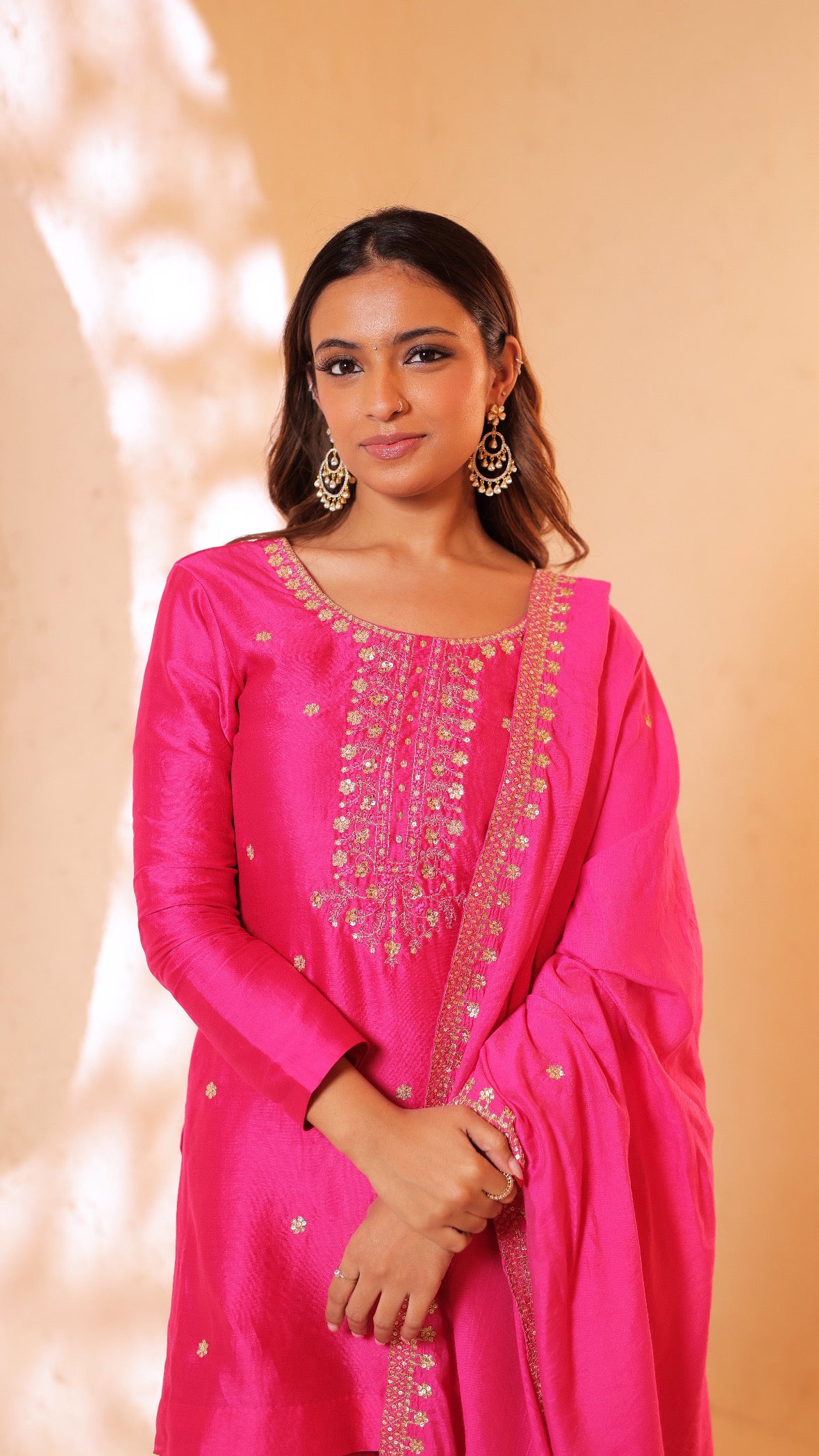 Shagna rani pink sharara set