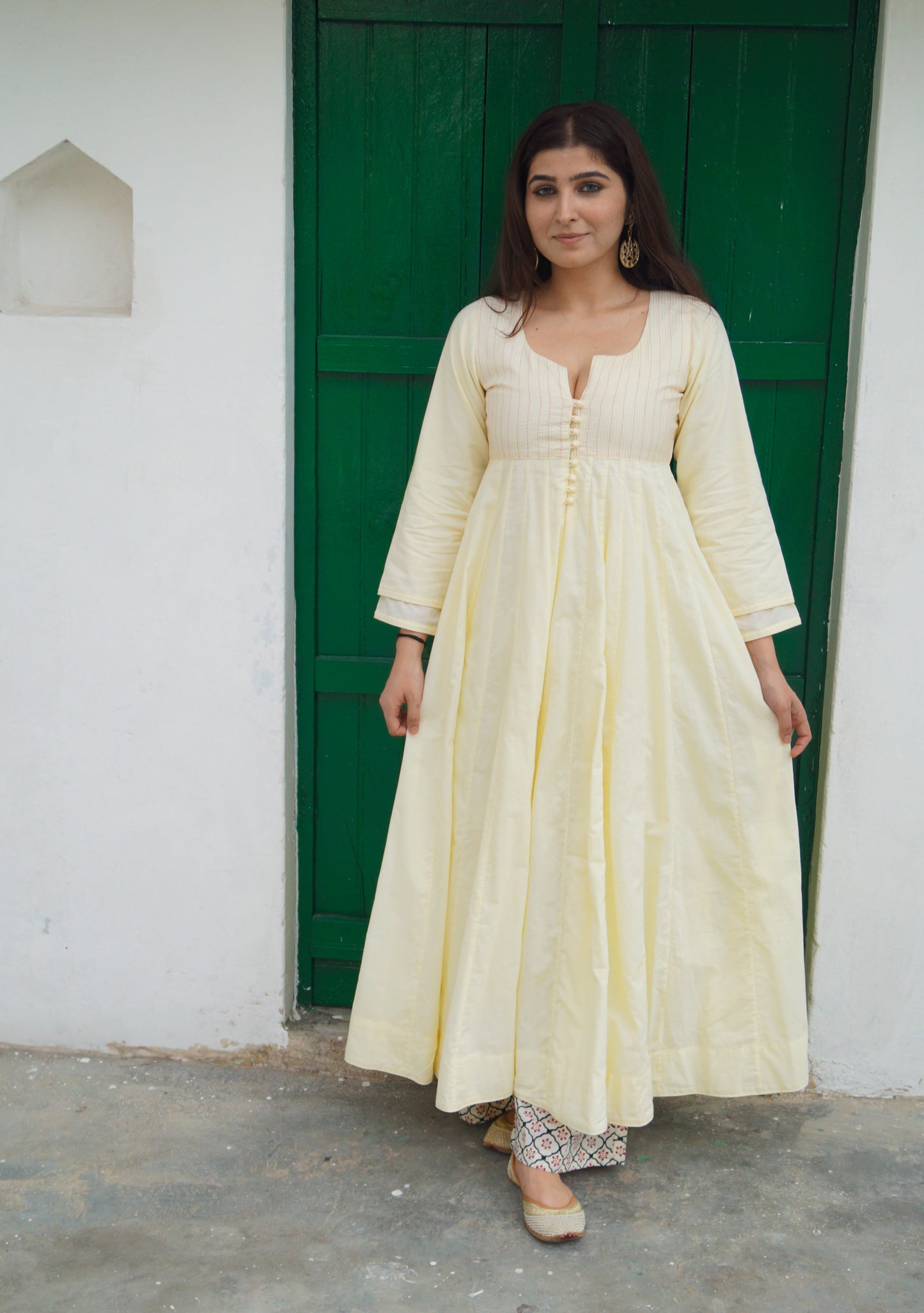 Yellow Noor Anarkali