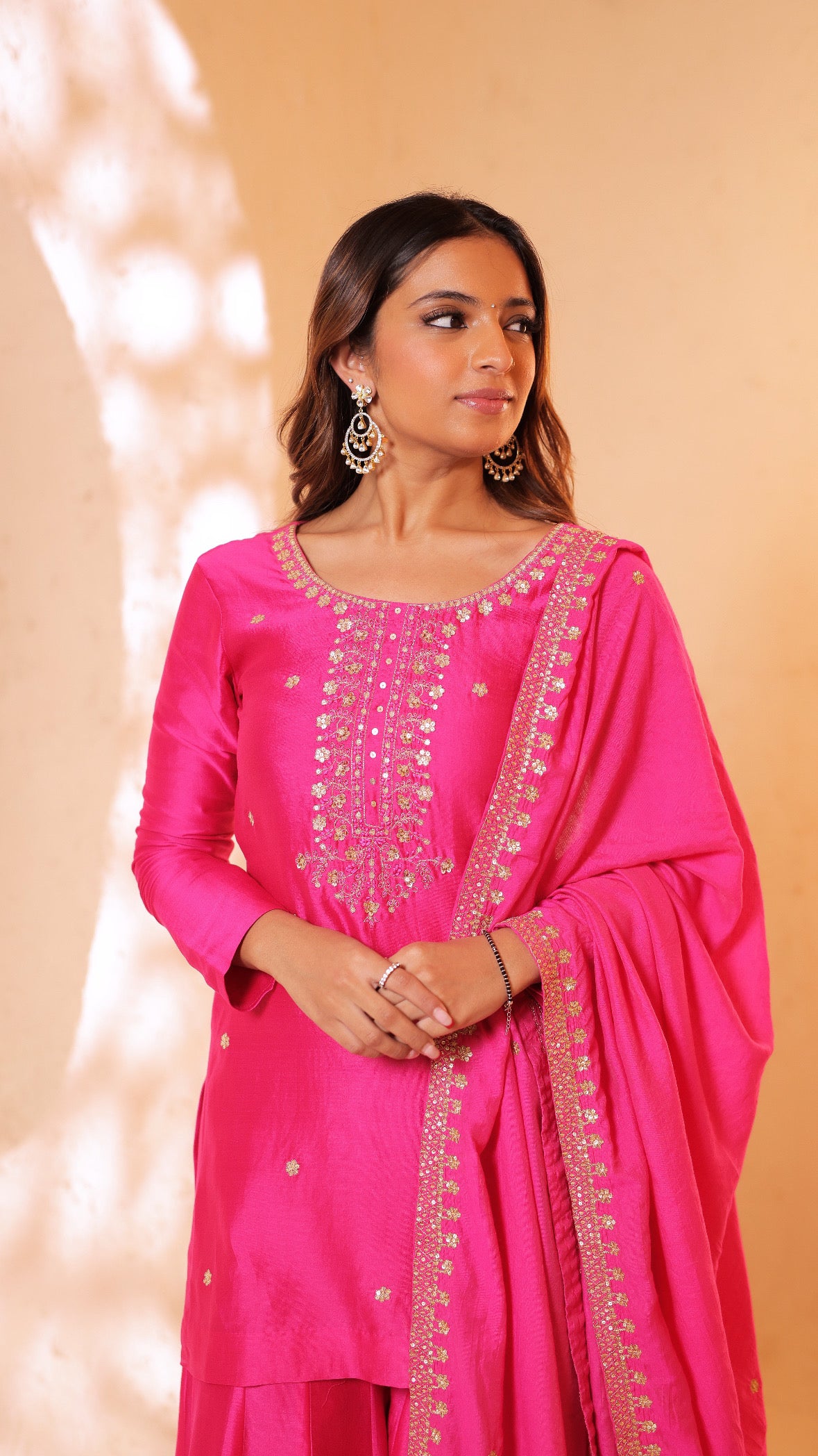 Shagna rani pink sharara set