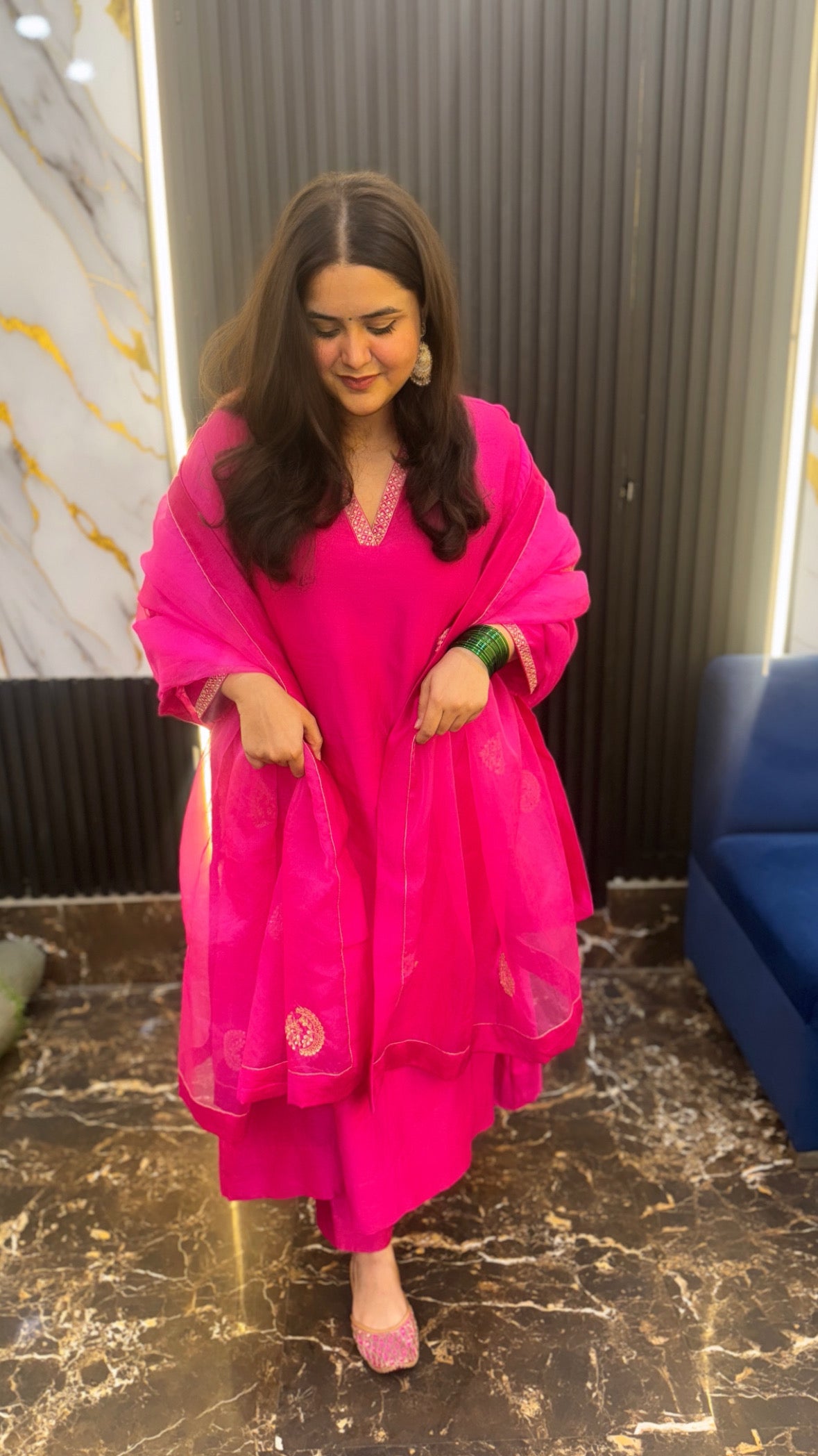 Shagna Rani pink kurta set