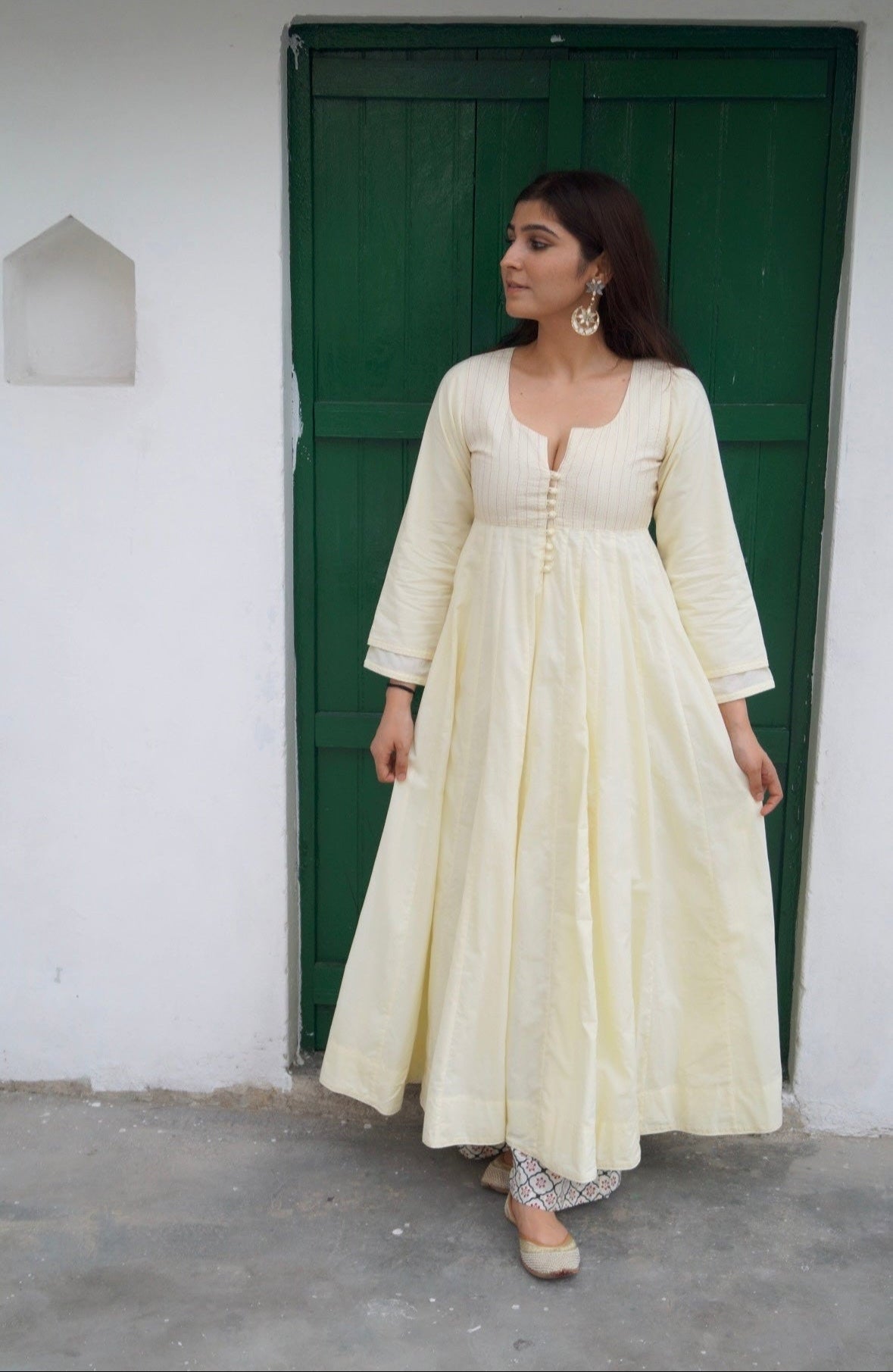 Yellow Noor Anarkali