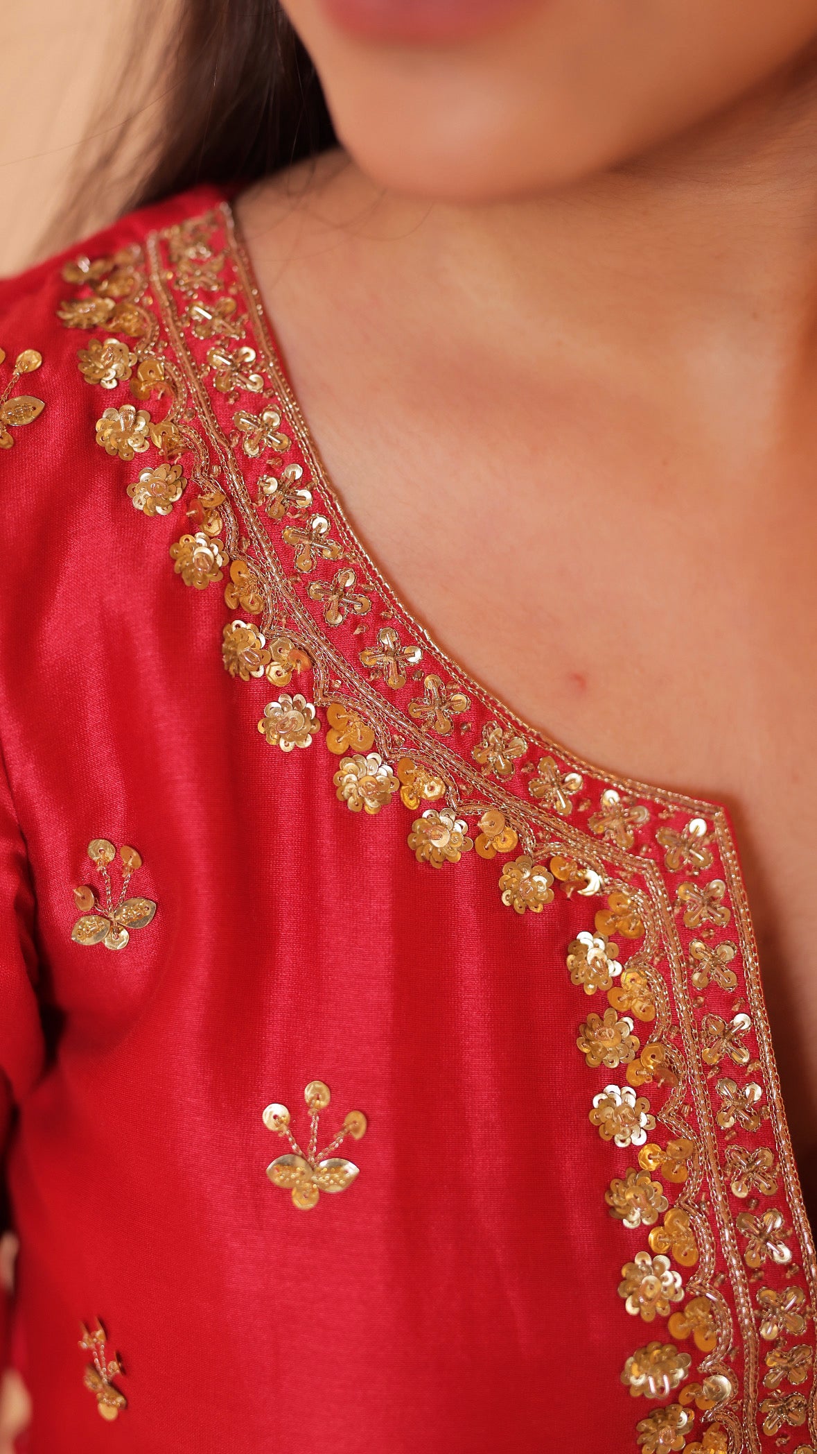 Shagna red sharara set