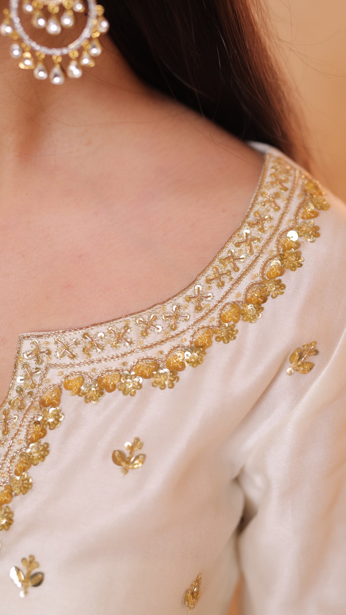 Shagna white kurta set