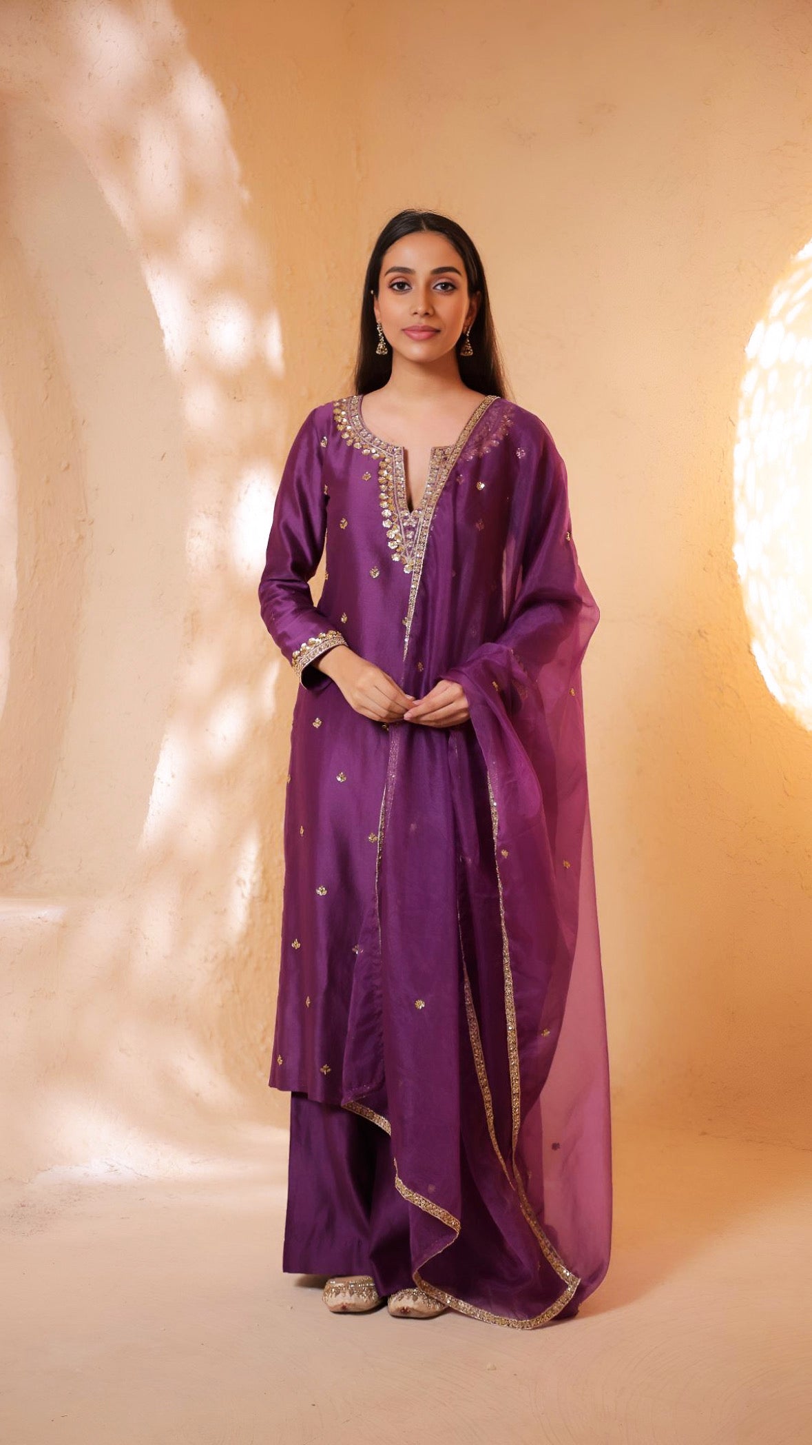 Shagna purple suit set