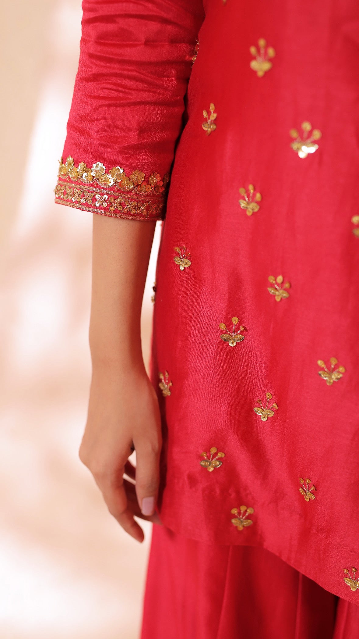 Shagna red sharara set