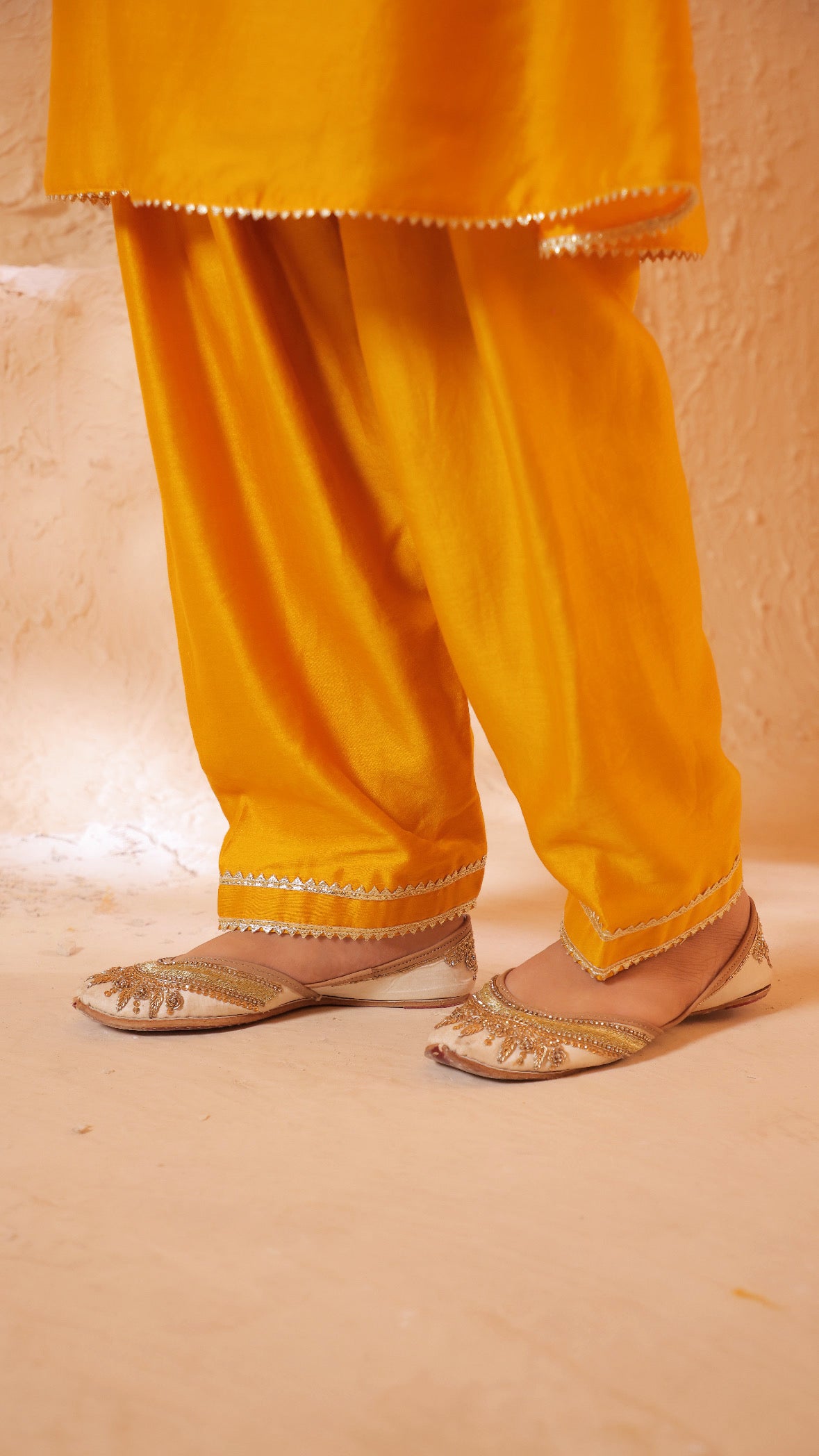 Shagna yellow choga set