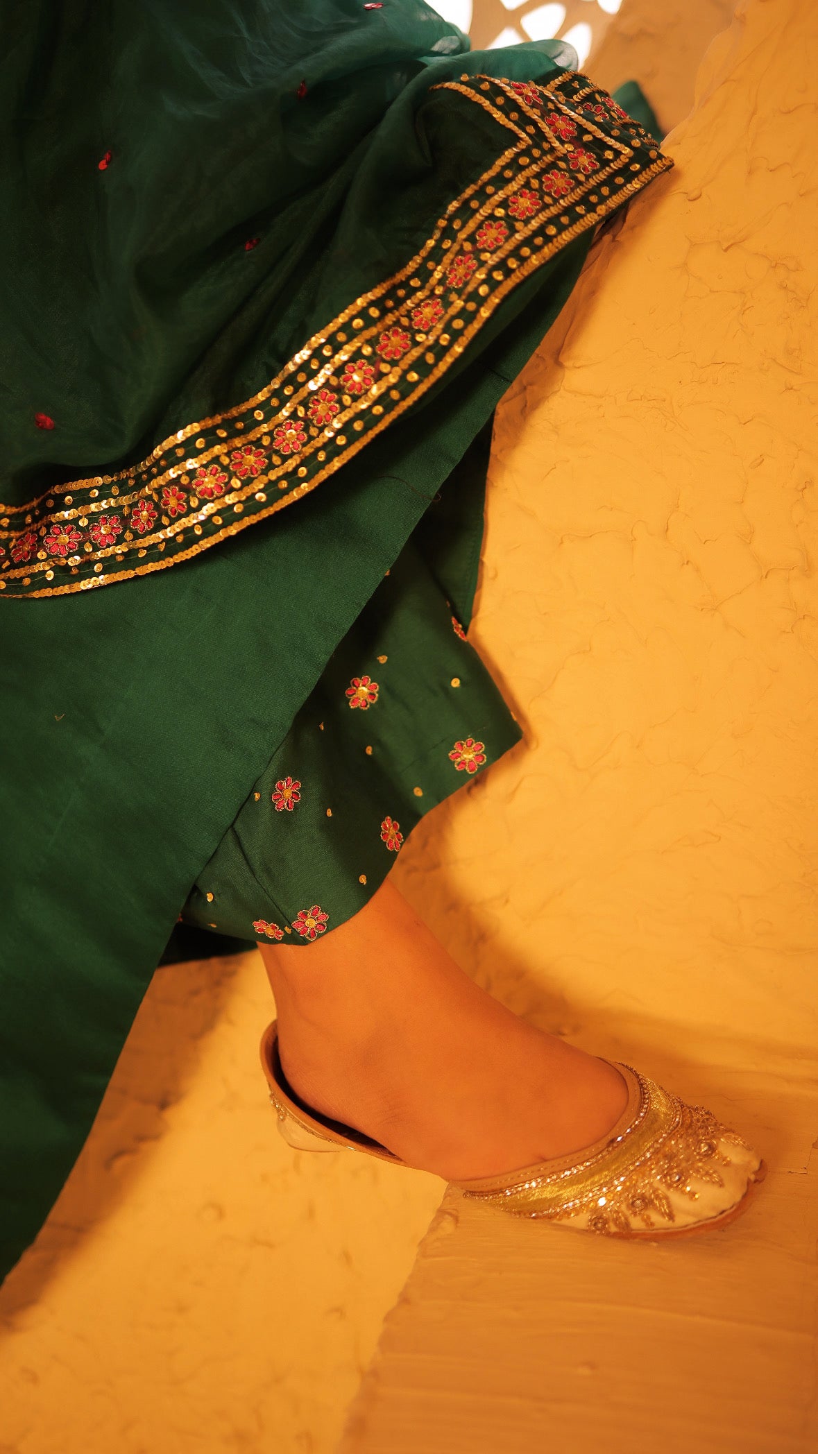 Shagna green anarkali