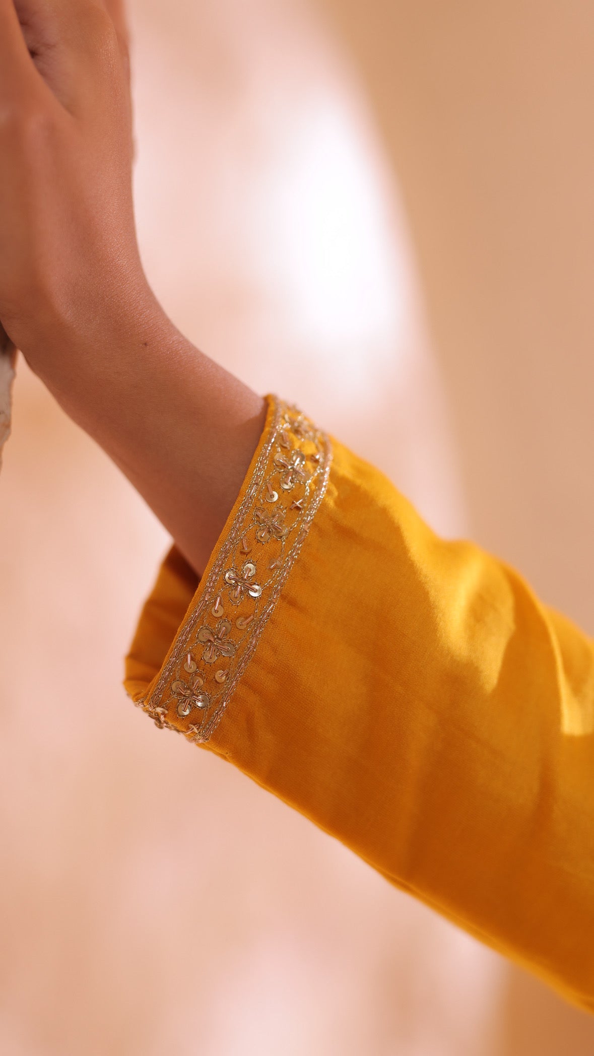 Shagna yellow sharara set