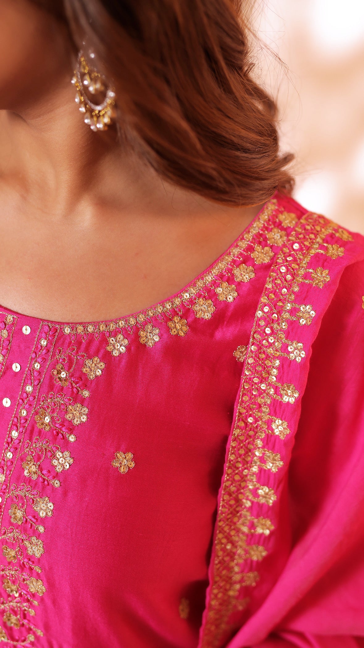 Shagna rani pink sharara set