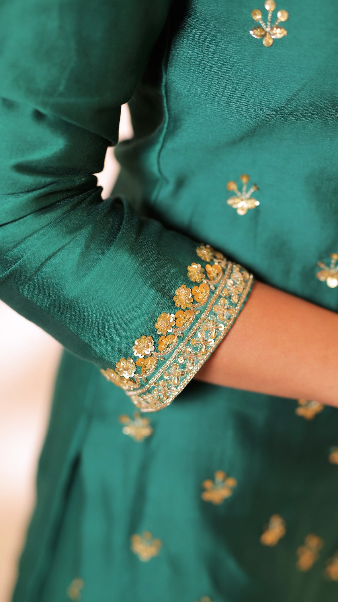 Shagna green sharara set