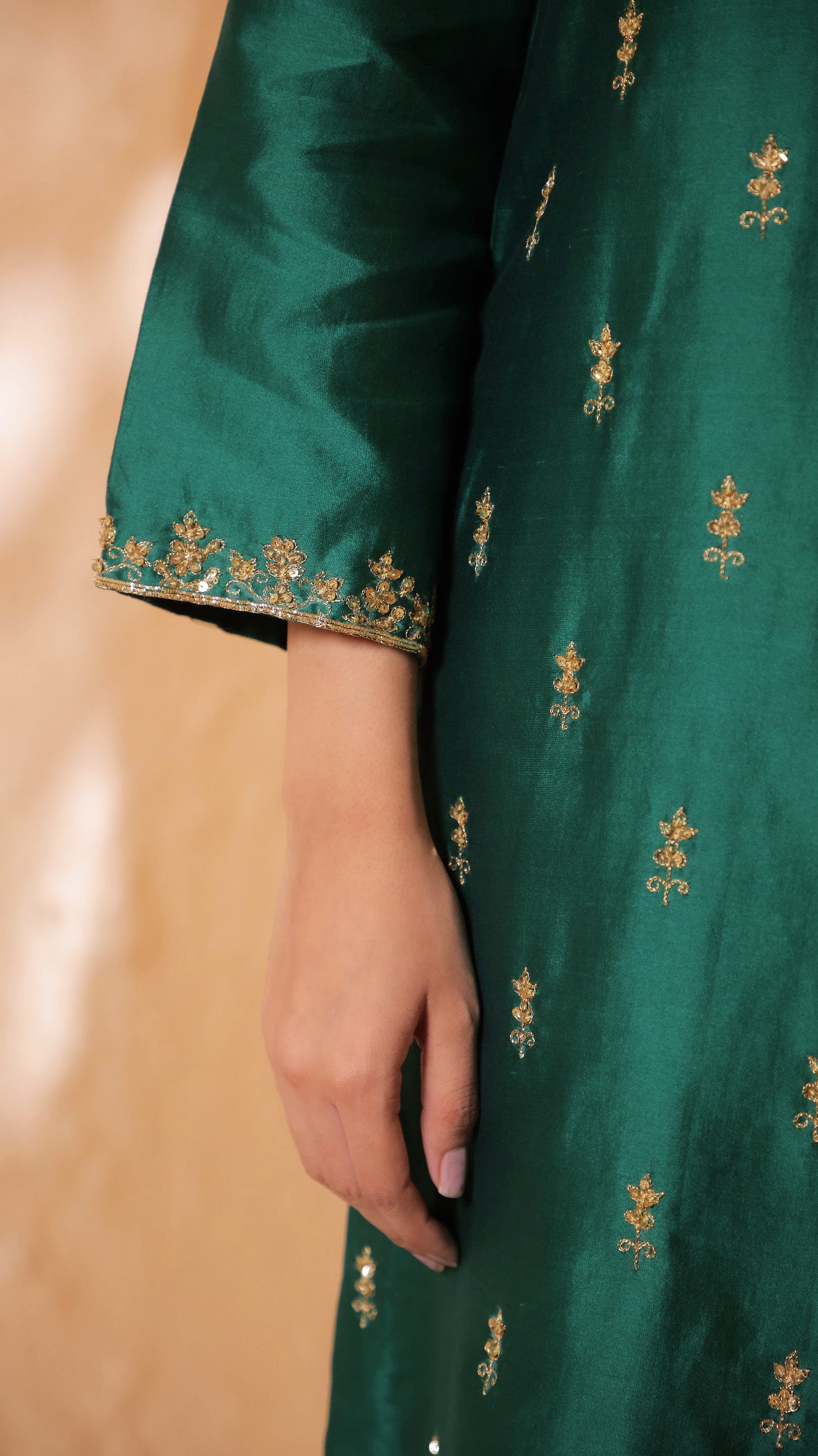 Shagna green kurta set