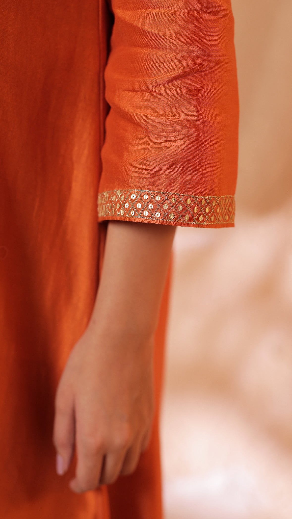 Shagna rust kurta set