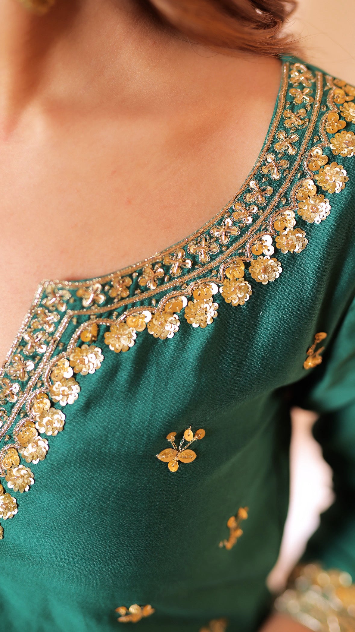 Shagna green sharara set