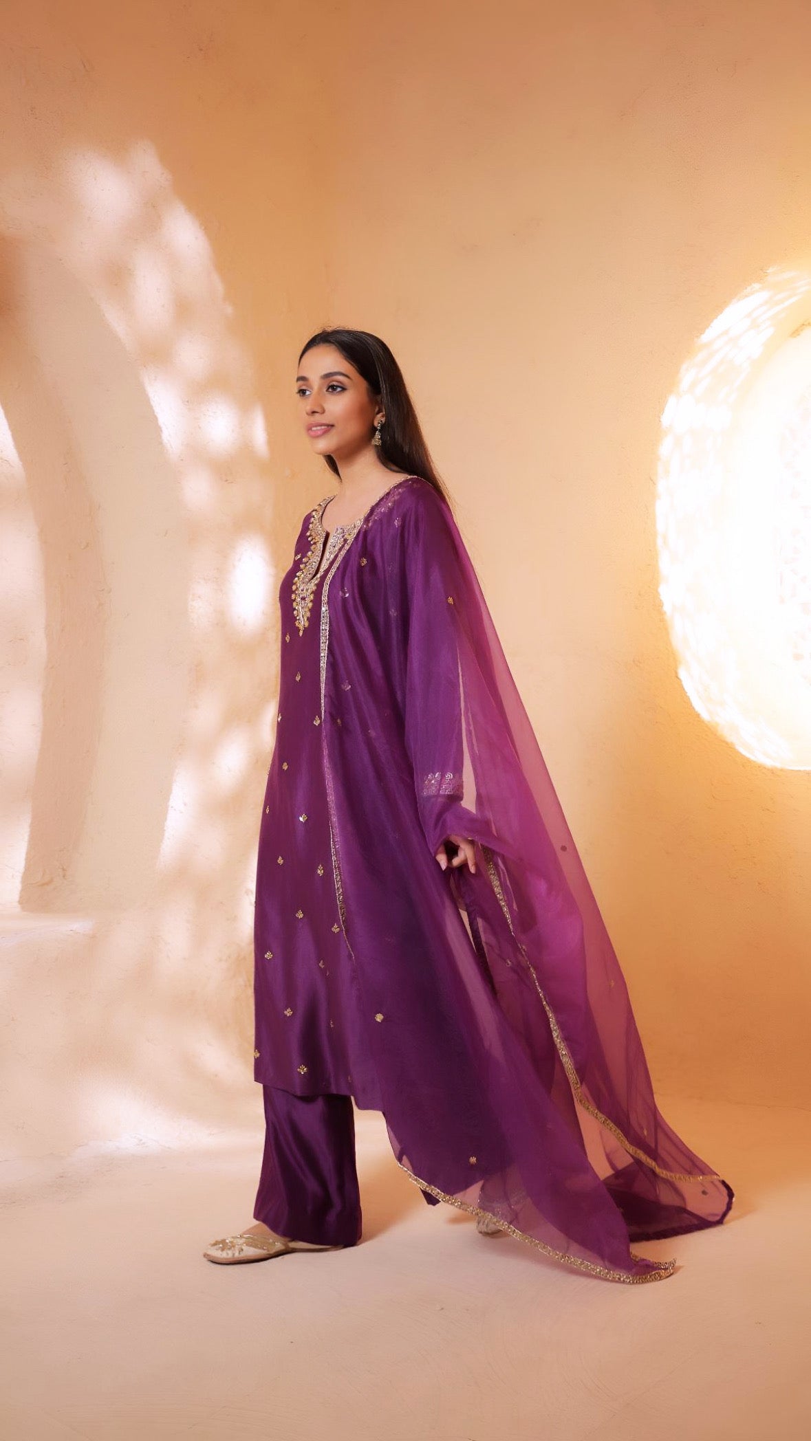 Shagna purple suit set
