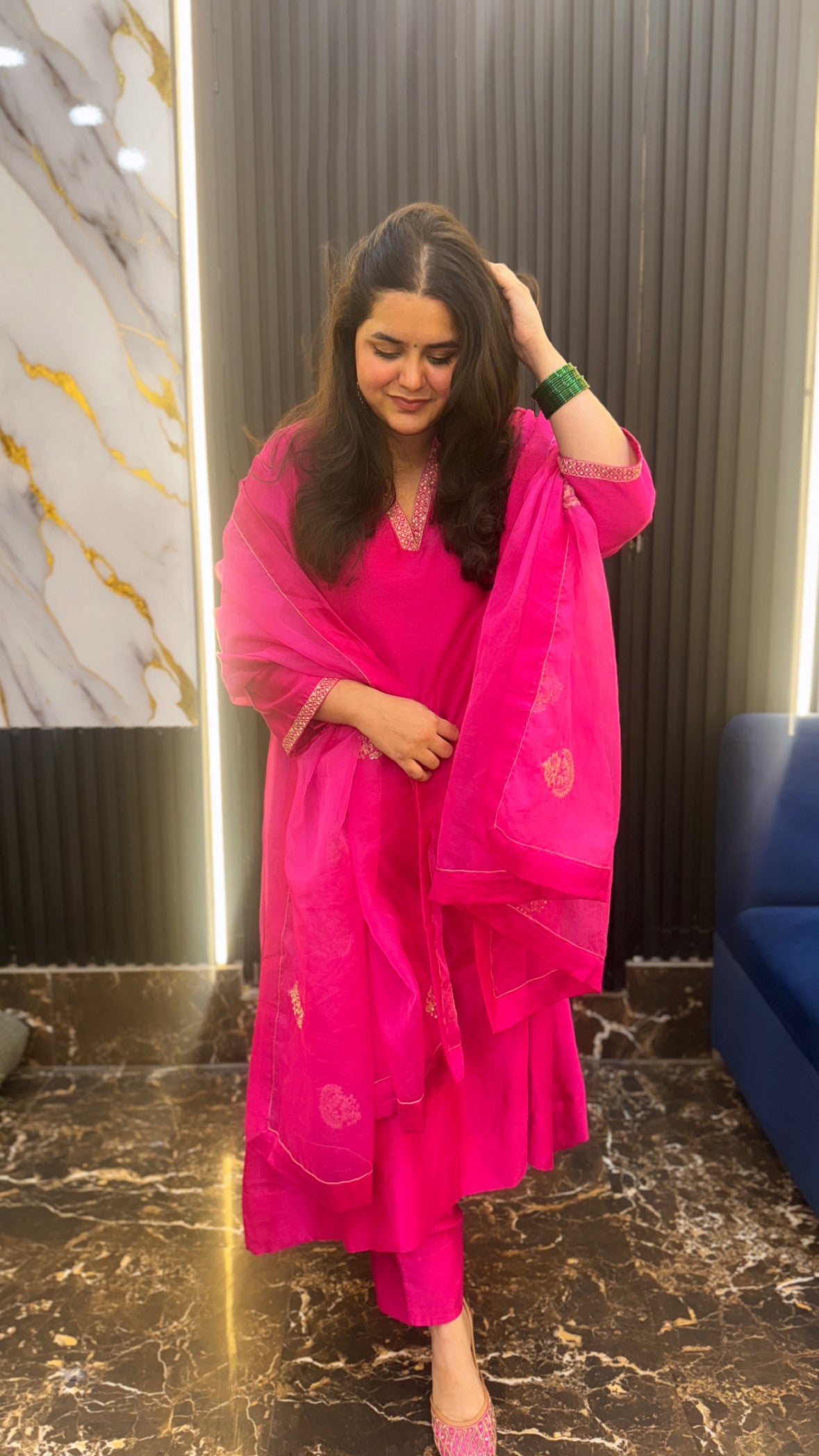 Shagna Rani pink kurta set