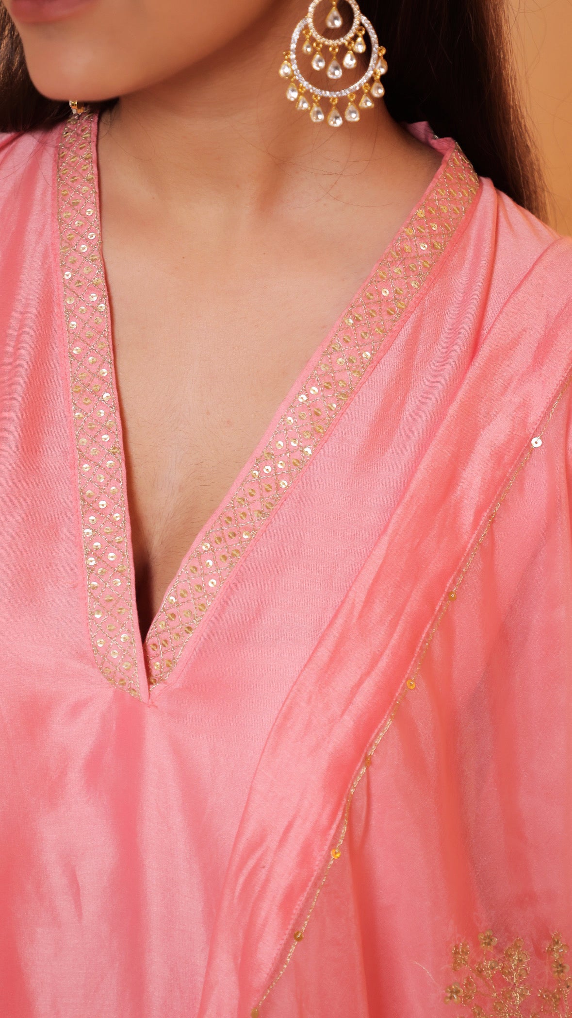 Shagna light pink kurta set