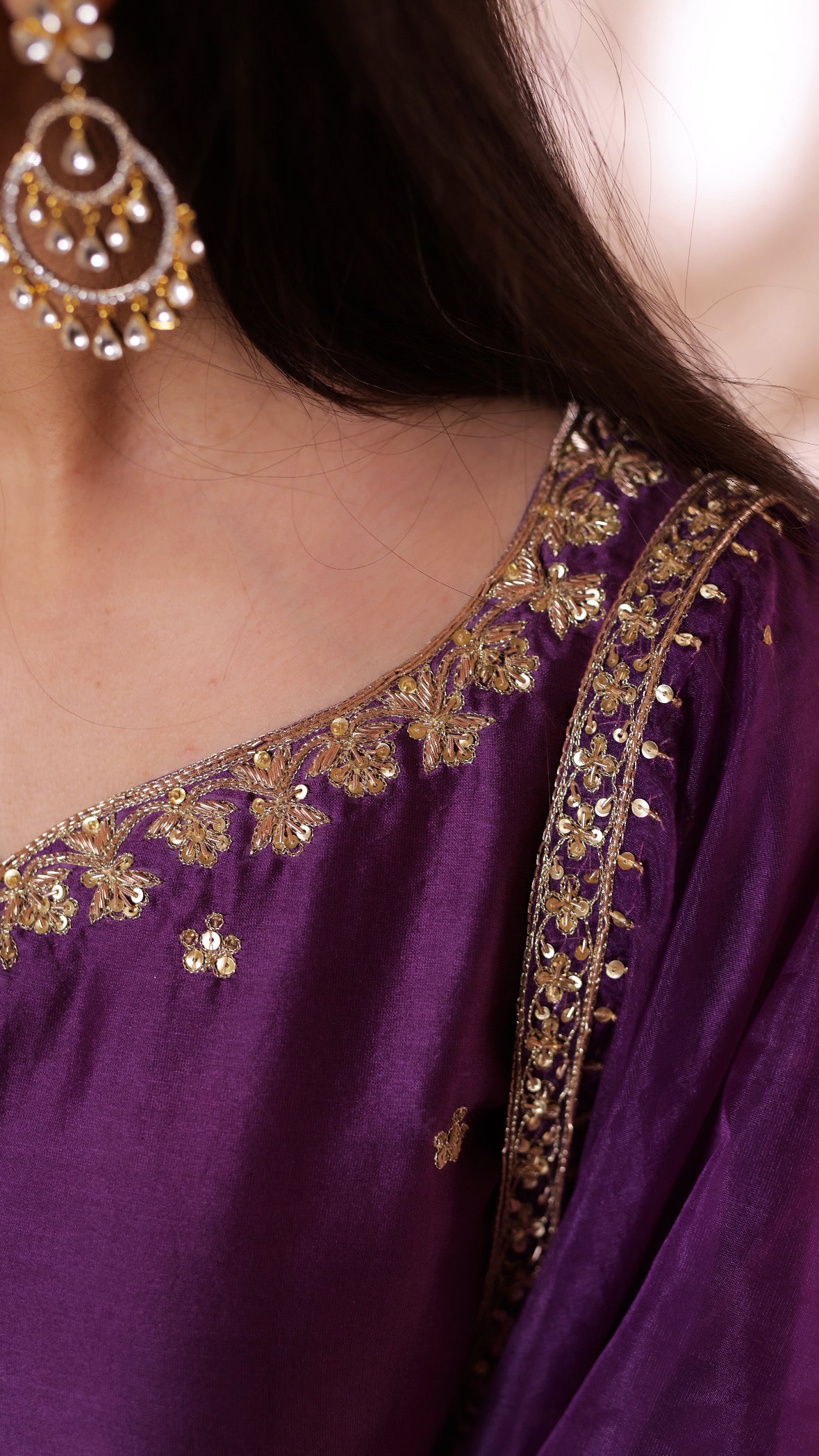 Shagna purple sharara