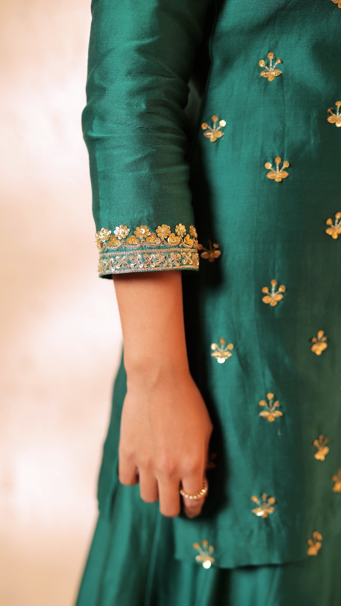 Shagna green sharara set