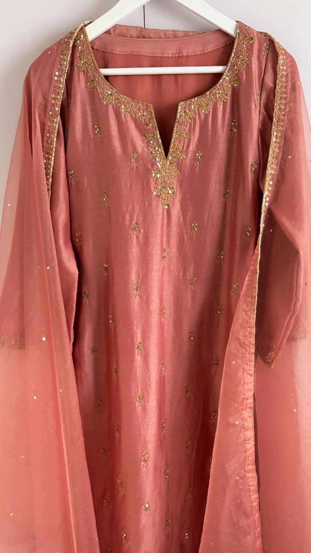 Shagna blush pink sharara