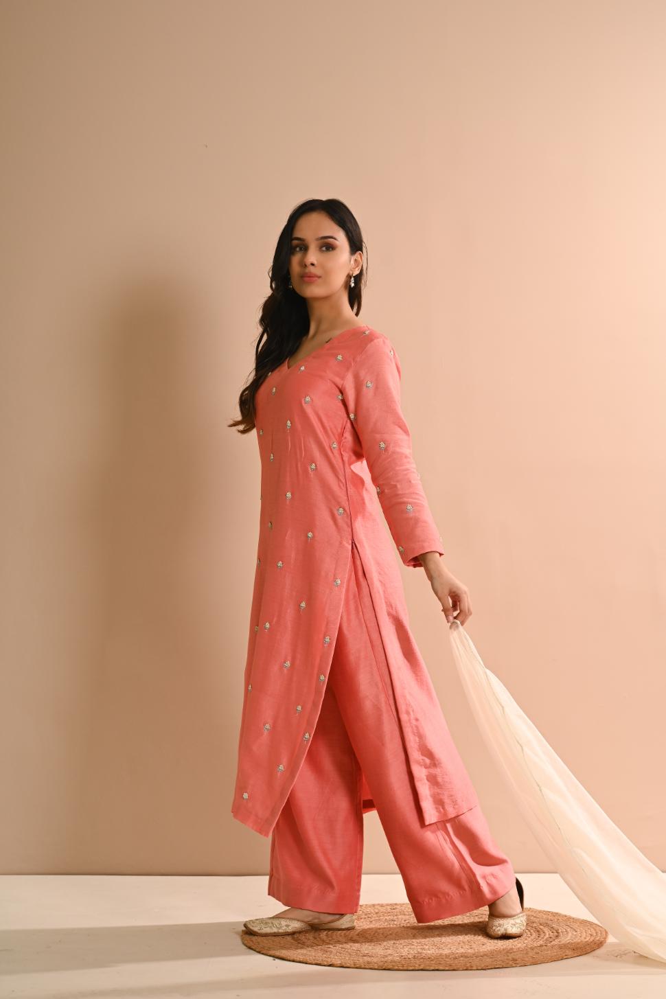 Khwab Coral Kurta Set