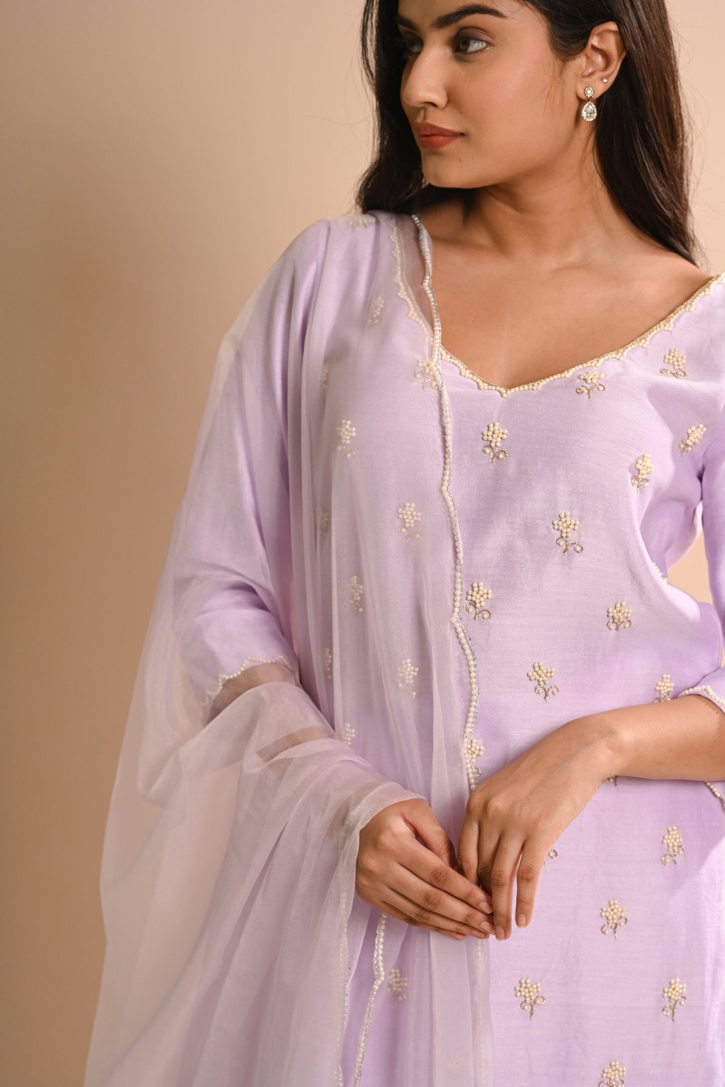 Khwab Lavender Kurta Set