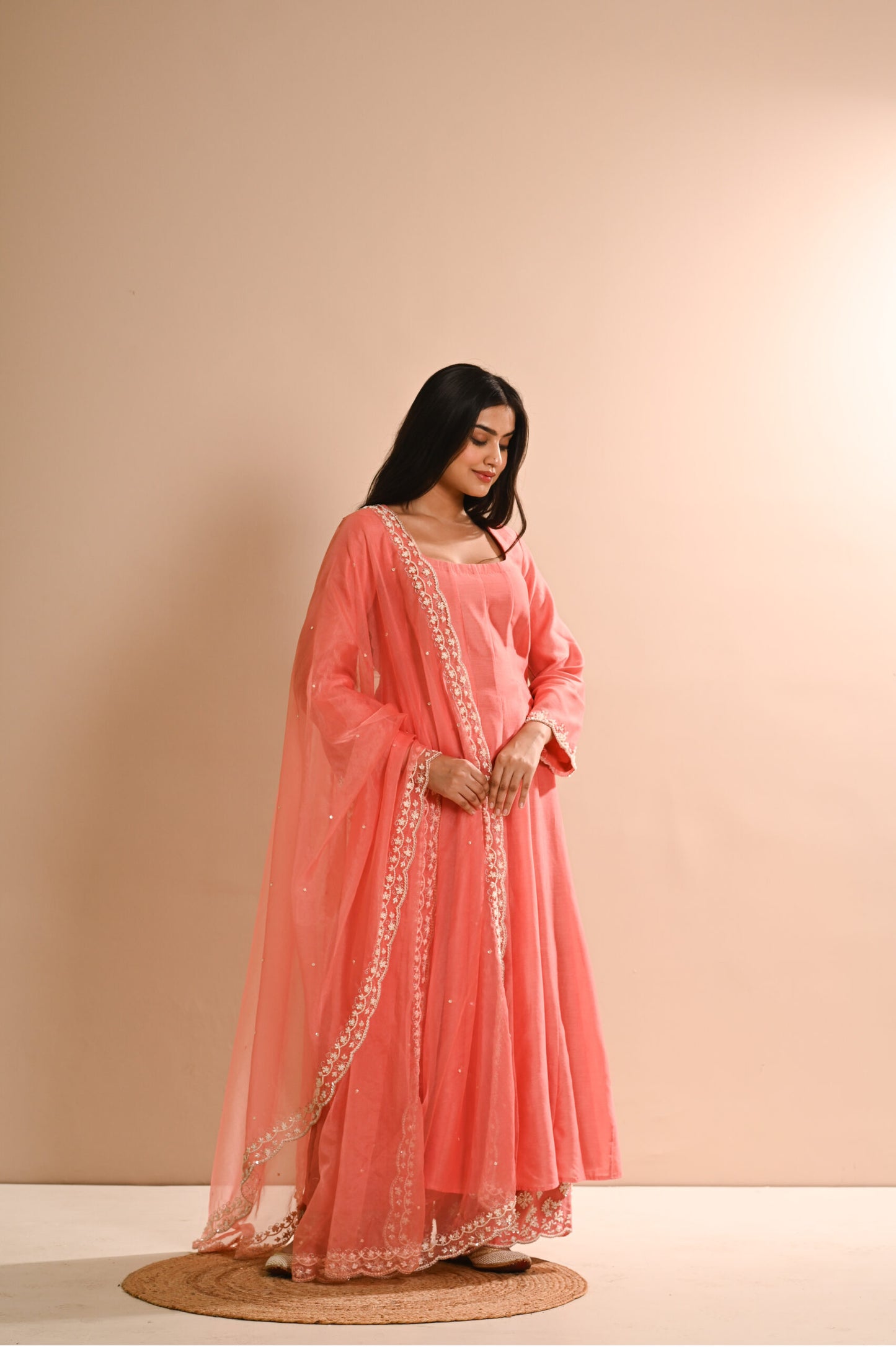 Khwab Coral Anarkali