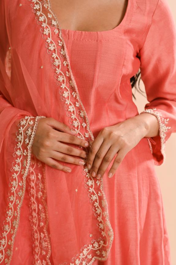 Khwab Coral Anarkali