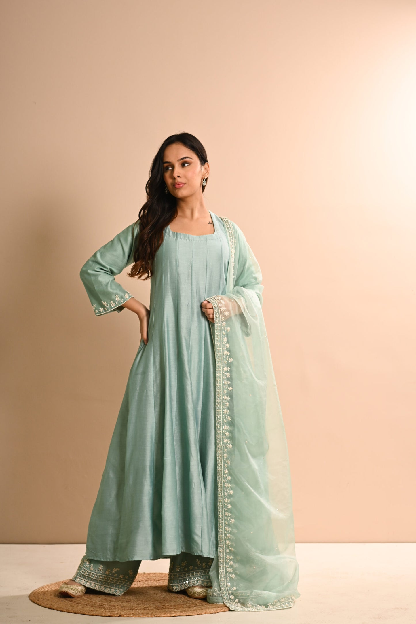 Khwab Sage Green Anarkali