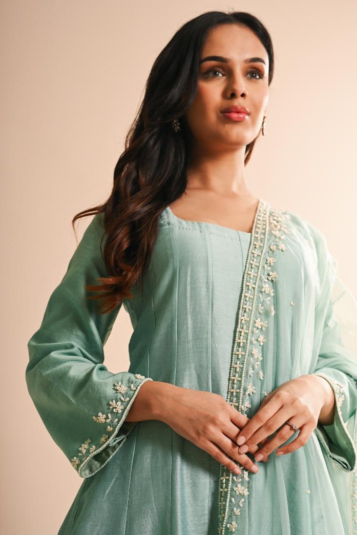 Khwab Sage Green Anarkali