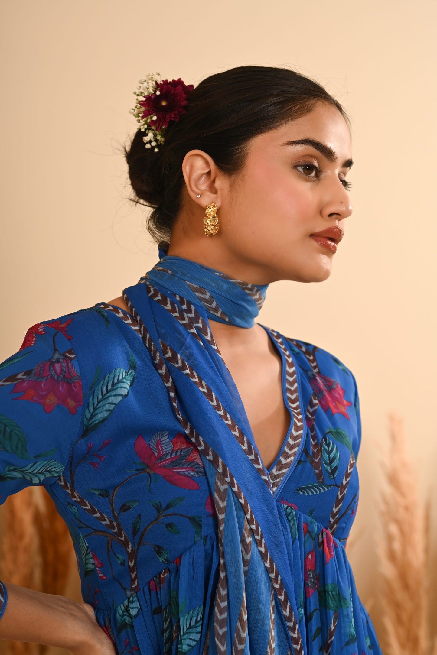 Rangrez Blue Sharara Set