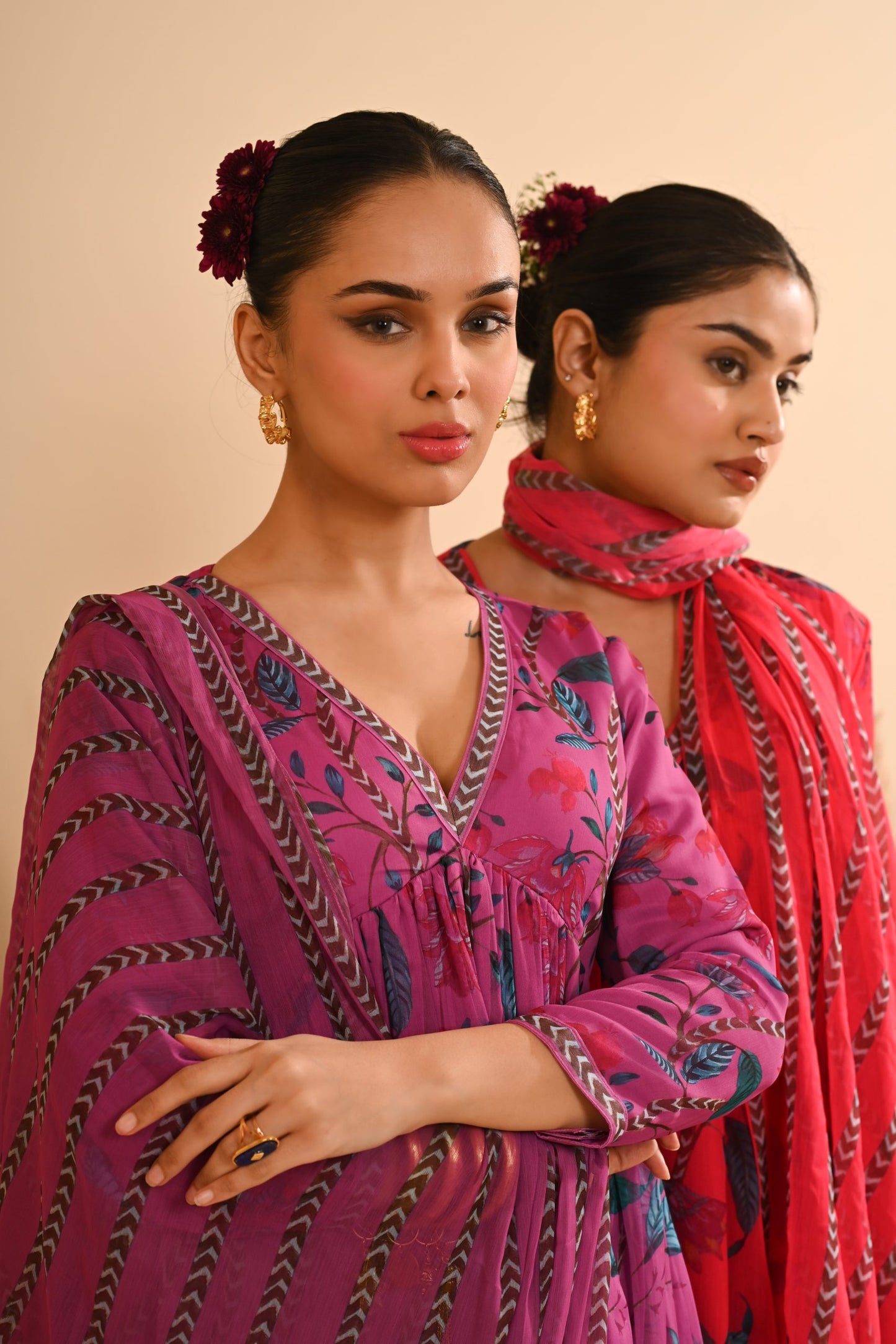 Rangrez Purple Sharara Set