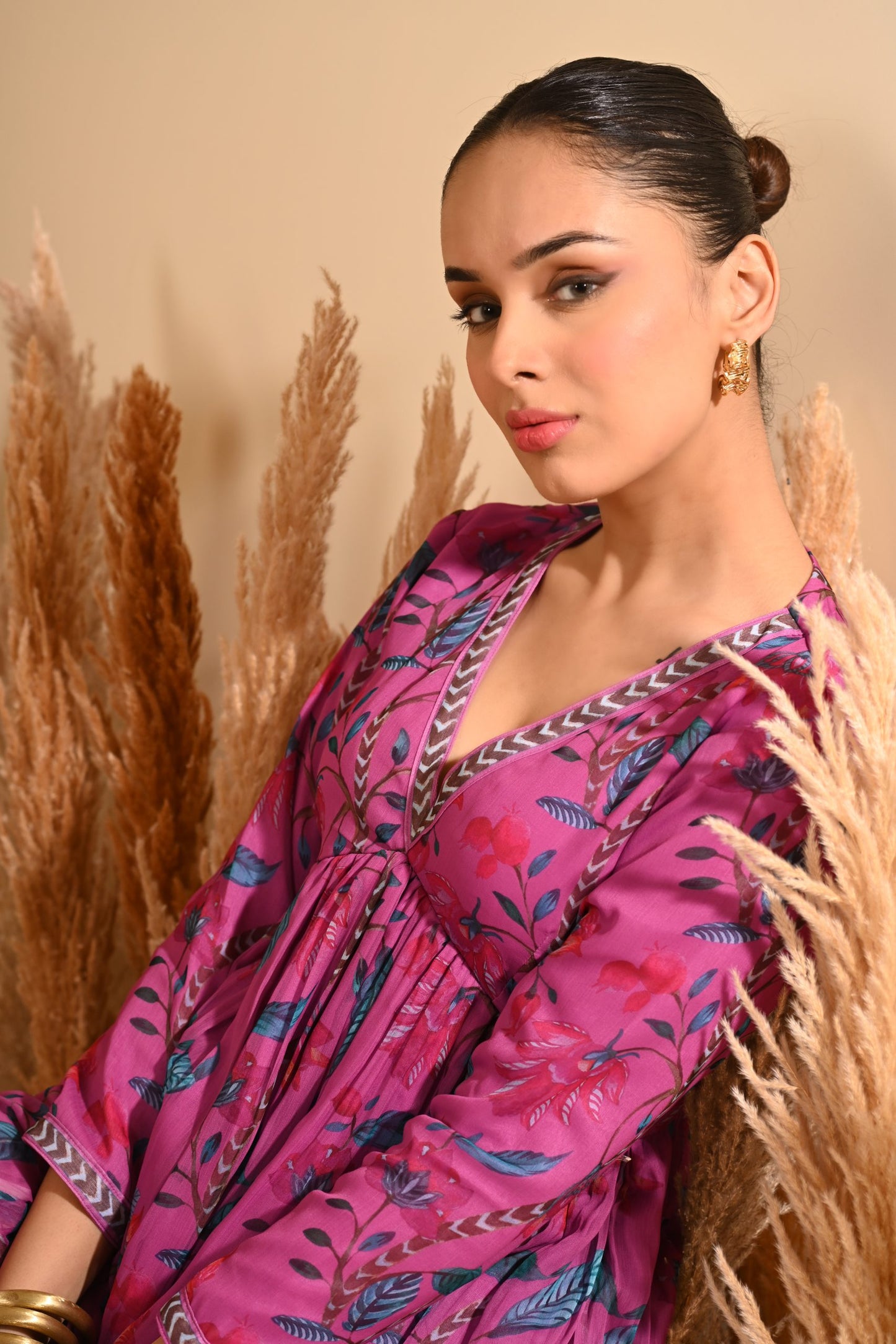 Rangrez Purple Sharara Set