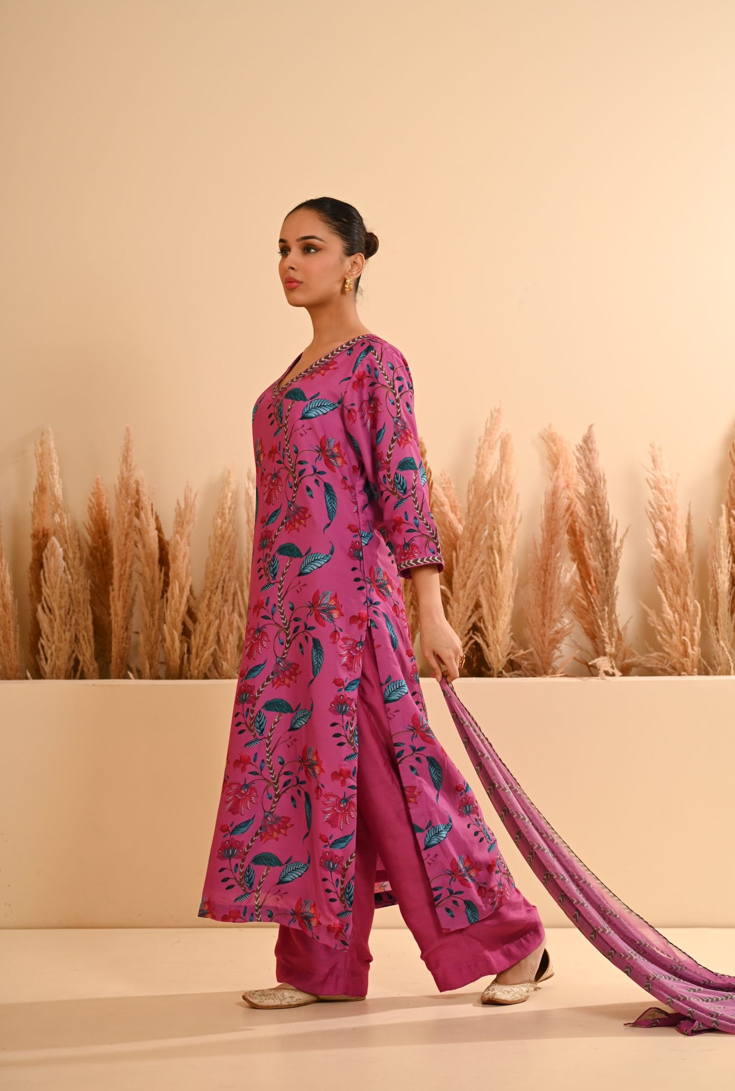 Rangrez Purple Kurta Set