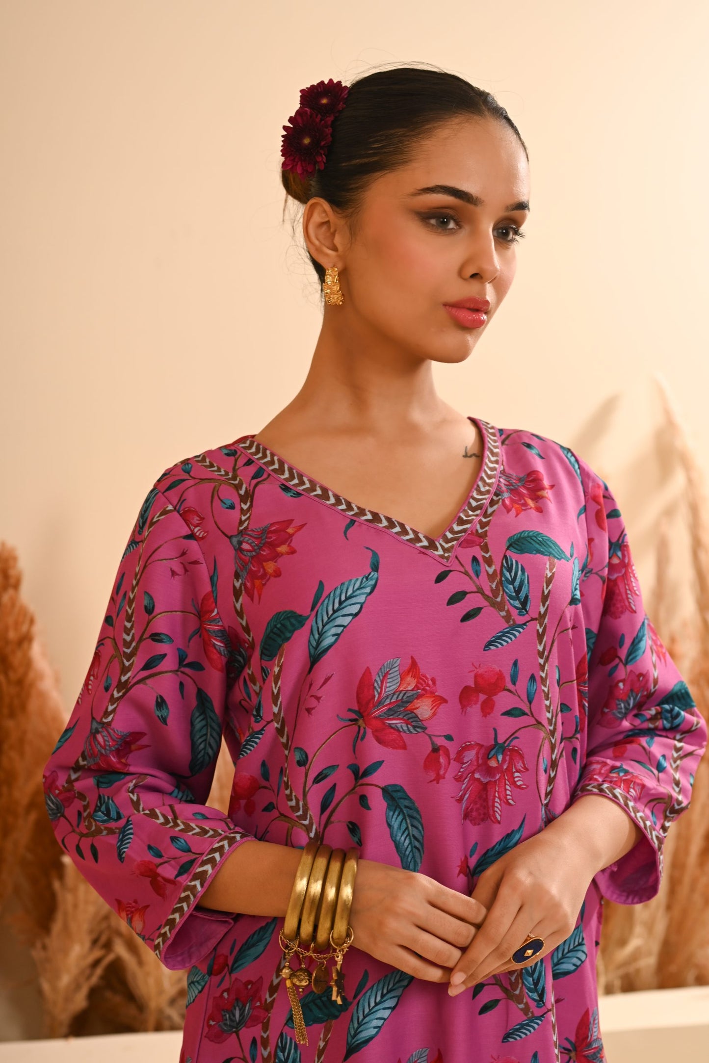 Rangrez Purple Kurta Set