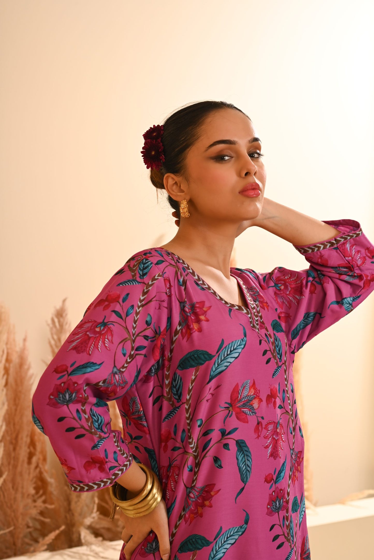 Rangrez Purple Kurta Set