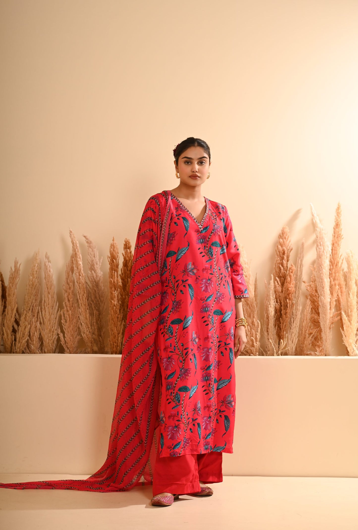 Rangrez Red Kurta Set