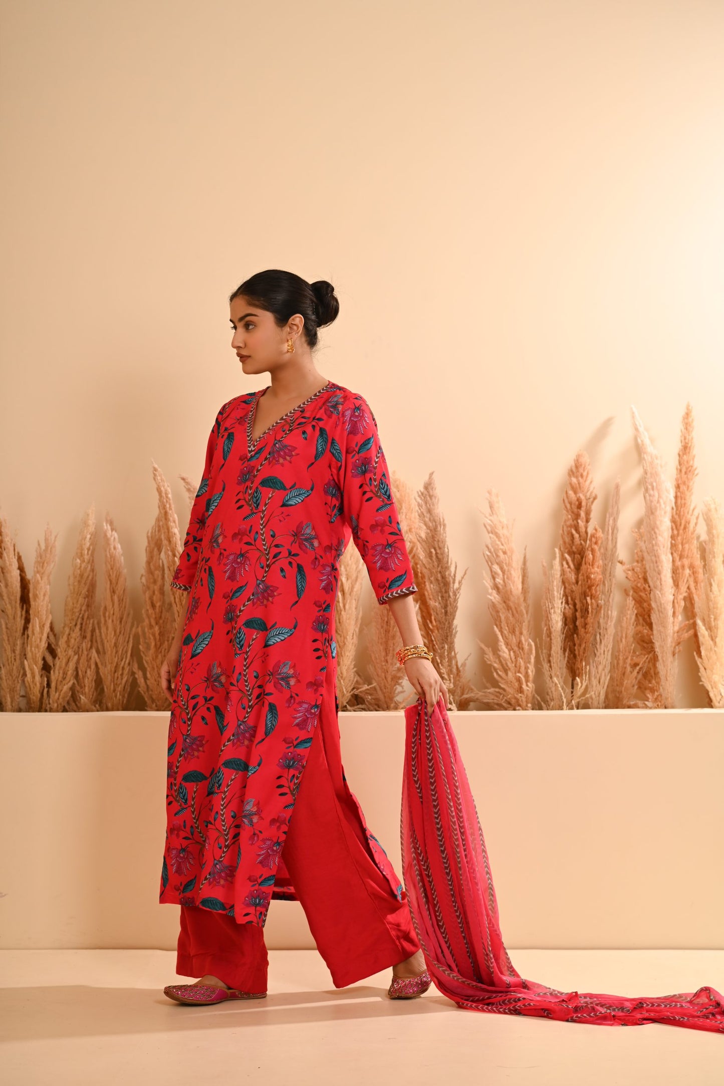 Rangrez Red Kurta Set