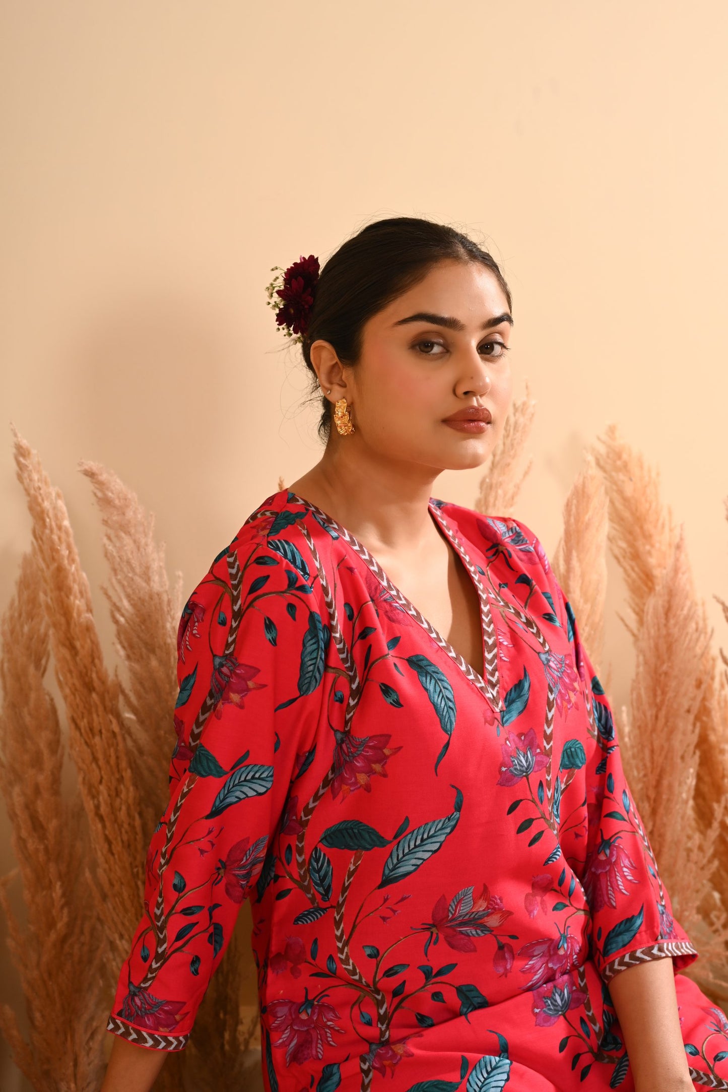 Rangrez Red Kurta Set