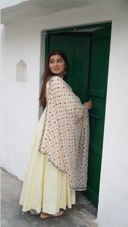 Yellow Noor Anarkali