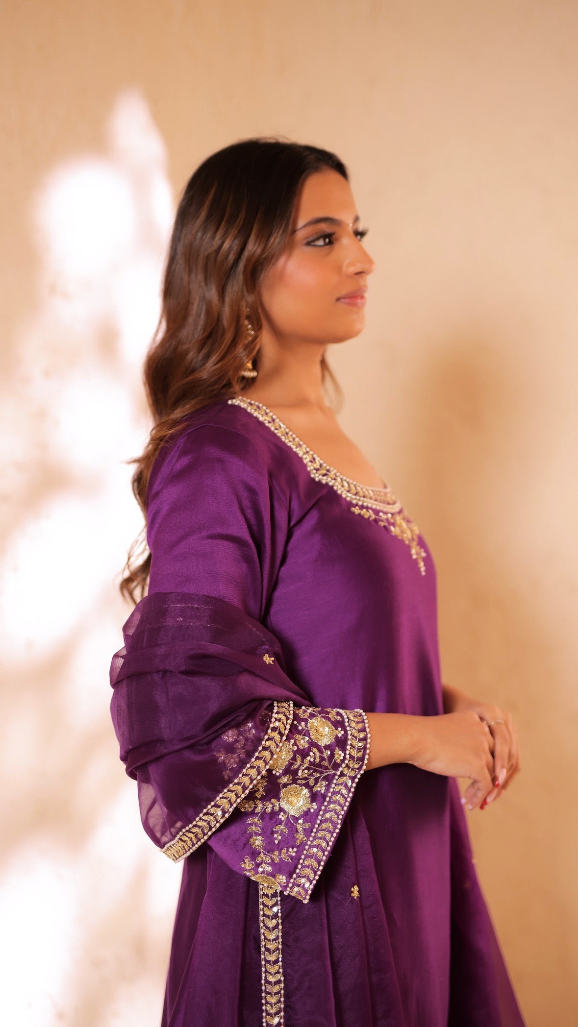 Shagna purple choga set