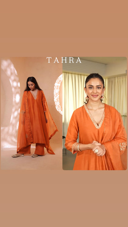 Shagna rust kurta set