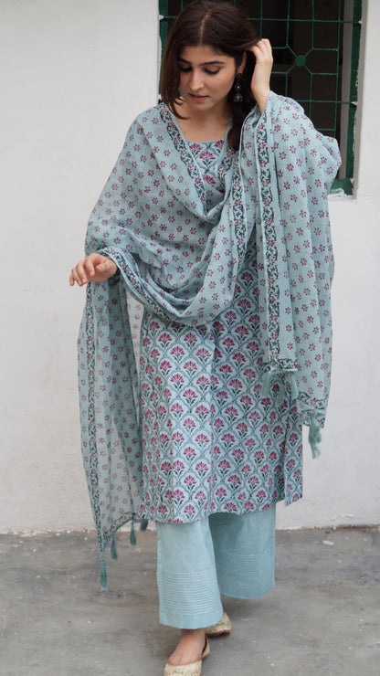 Blue Noor Kurta Set