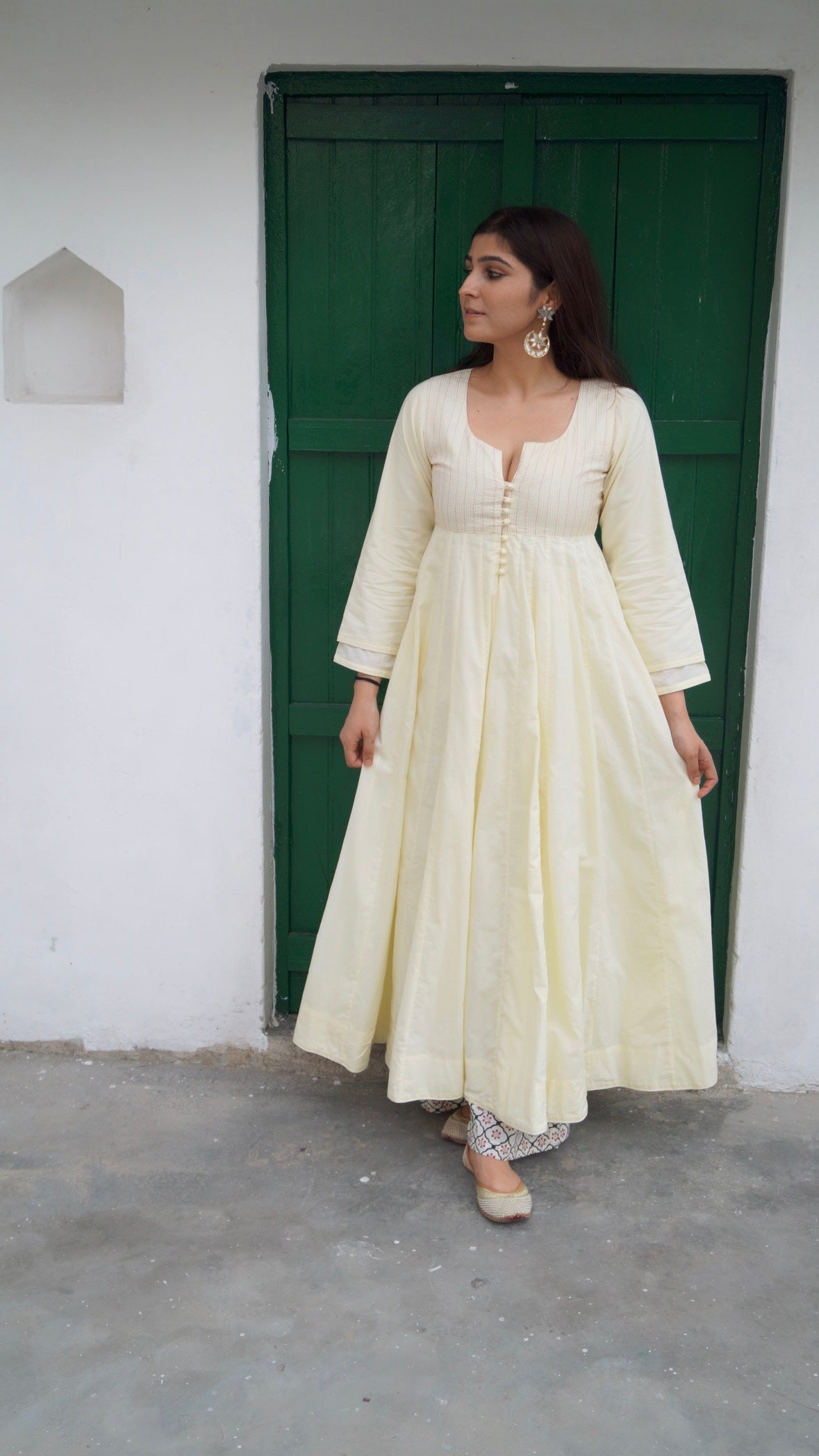 Yellow Noor Anarkali