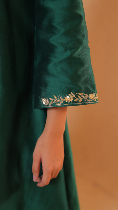 Shagna green choga set