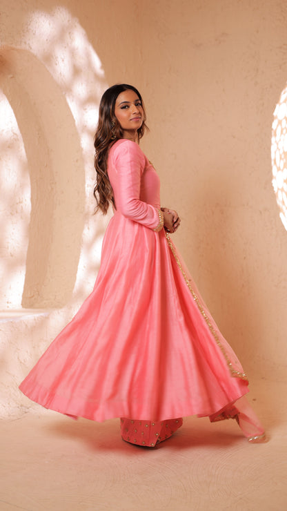 Shagna pink anarkali