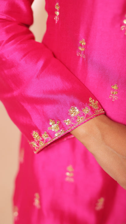 Shagna Rani pink straight suit set