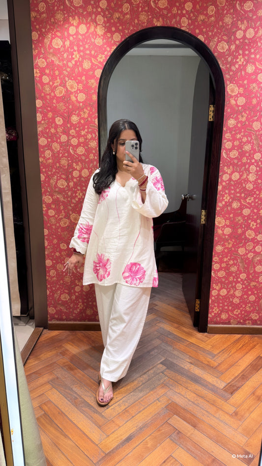Off white Farshi salwar kurta set