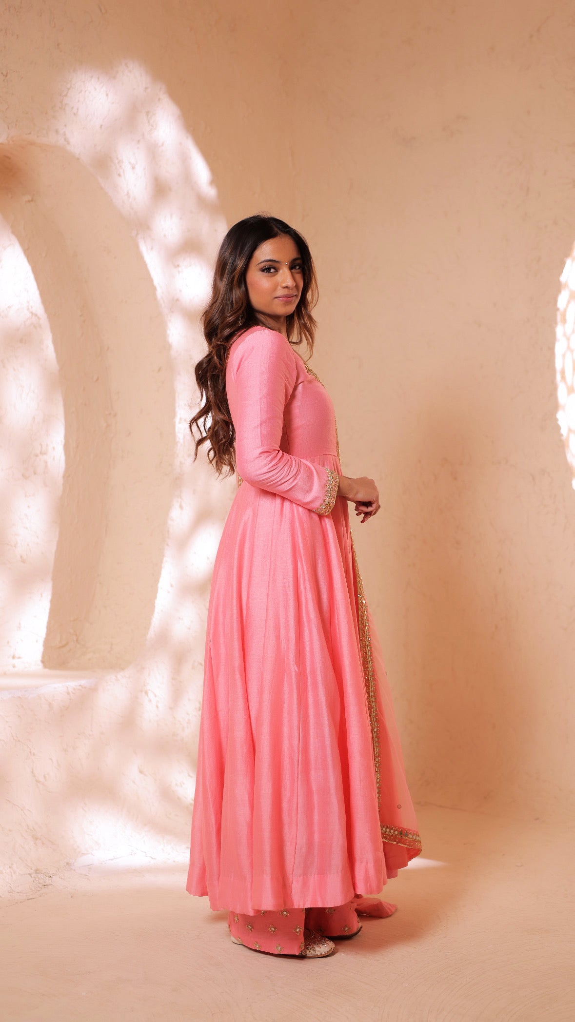 Shagna pink anarkali