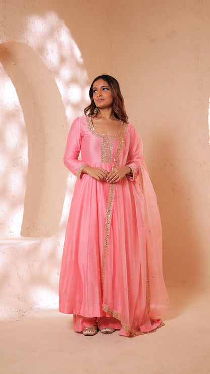 Shagna pink anarkali