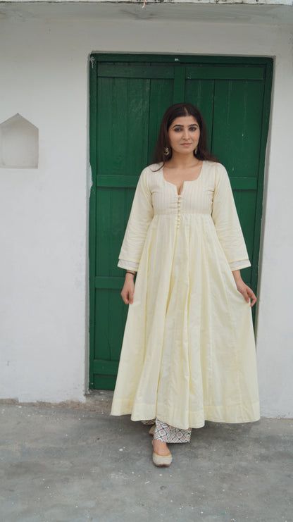 Yellow Noor Anarkali